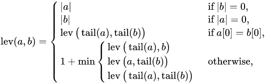 Levenshtein Distance